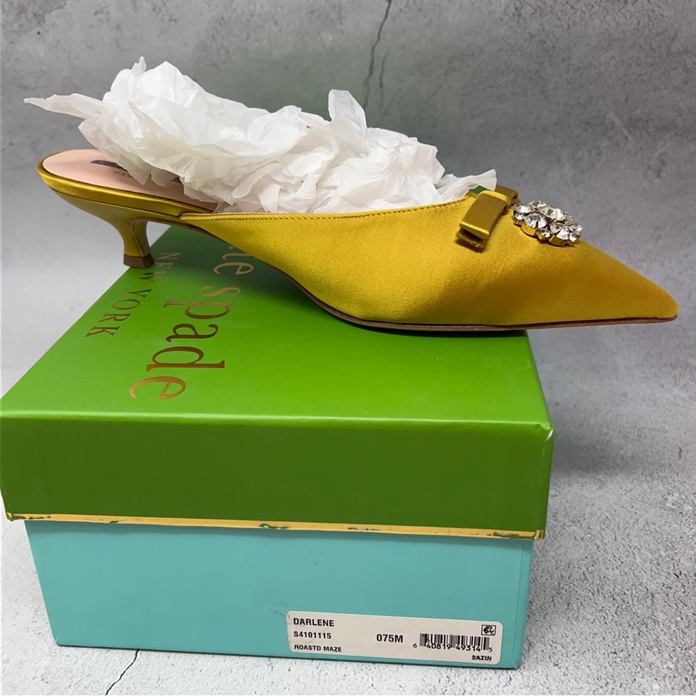 Kate Spade New Darlene Slides in Roasted Maize. - Picture 4 of 9